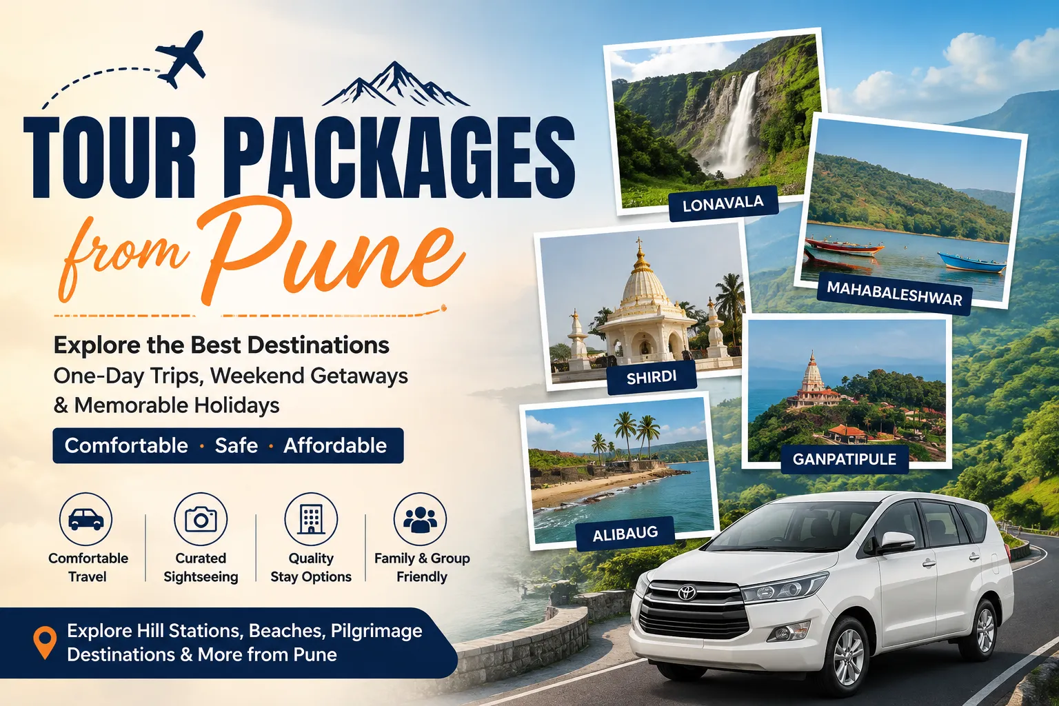 Tour Packages from Pune: Best One-Day, Two-Day & Weekend Trips